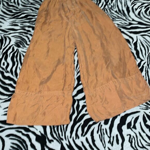 Sancia Soren wide leg cupro straps romper pleated jumpsuit cropped size XS - Picture 4 of 14